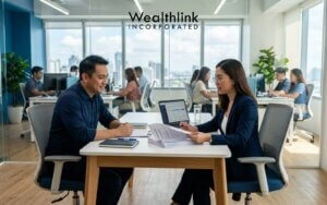 Wealthlink staffing consultation with a business client